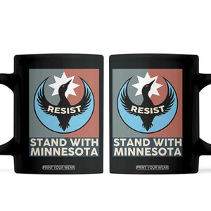 Stand With Minnesota Coffee Mug Common Loon Pride Support TS12 Black Print Your Wear