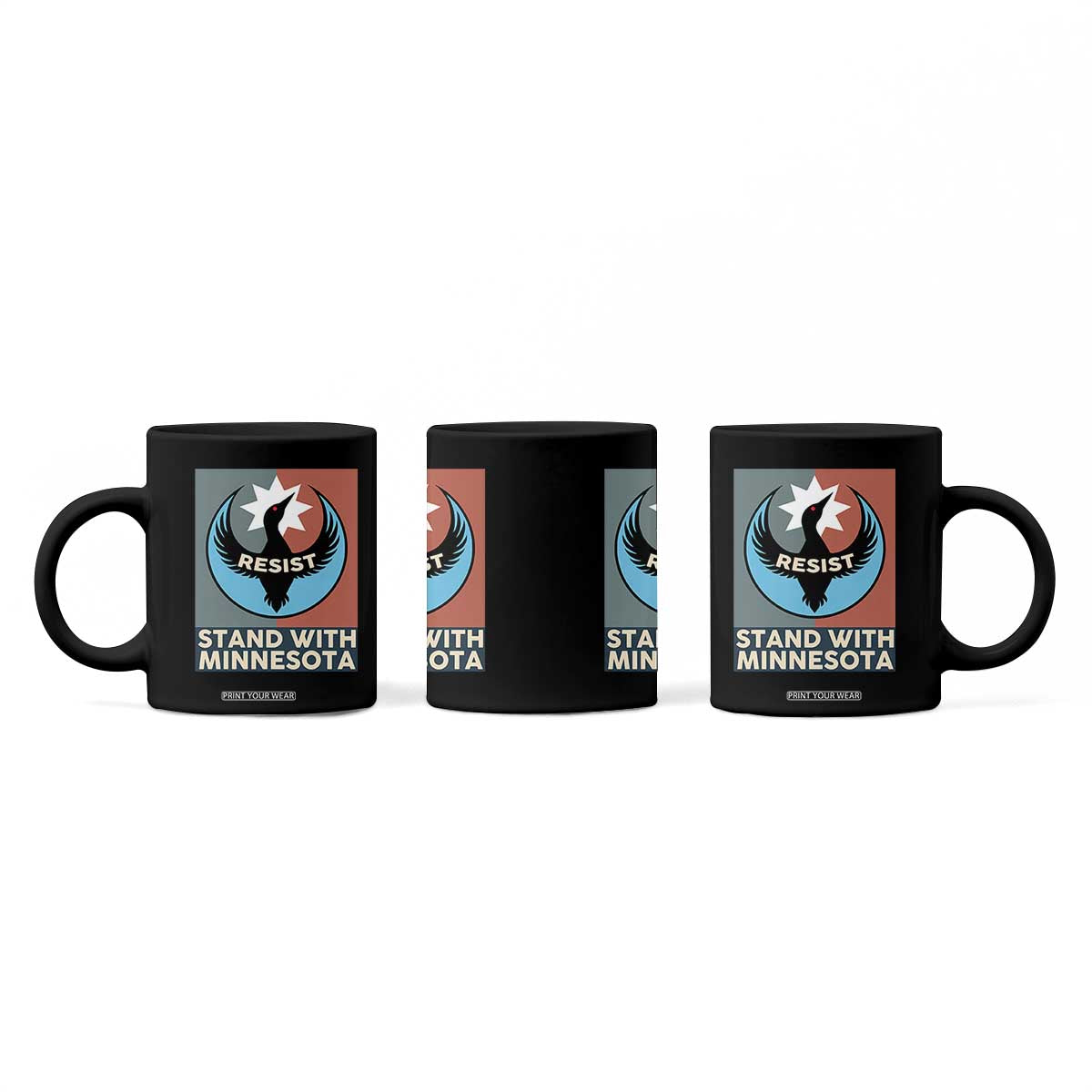 Stand With Minnesota Coffee Mug Common Loon Pride Support TS12 Print Your Wear