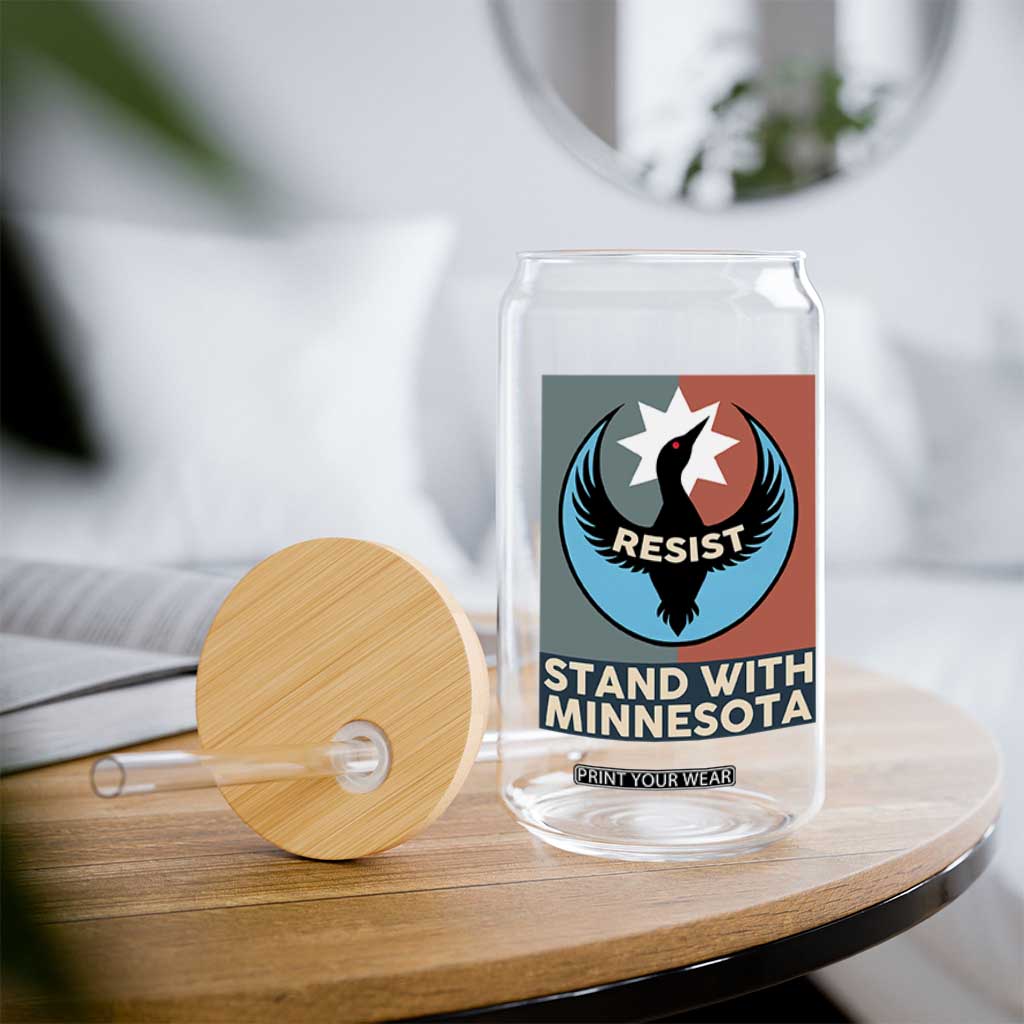 Stand With Minnesota Glass Can Common Loon Pride Support TS12 Print Your Wear