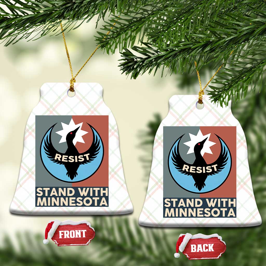 Stand With Minnesota Ceramic Ornament Common Loon Pride Support TS12 Print Your Wear