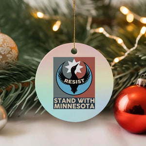 Stand With Minnesota Ceramic Ornament Common Loon Pride Support TS12 1pc Pastel Print Your Wear