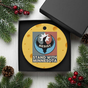 Stand With Minnesota Ceramic Ornament Common Loon Pride Support TS12 1pc Yellow Cheese Print Your Wear