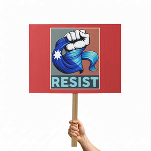 Minnesota Resist Ice Out Protest Sign MM Support Gift TS12 Horizontal 18" × 24" Red Print Your Wear