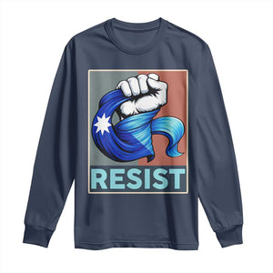 Minnesota Resist Ice Out Long Sleeve Shirt MM Support Gift TS12 Navy Print Your Wear