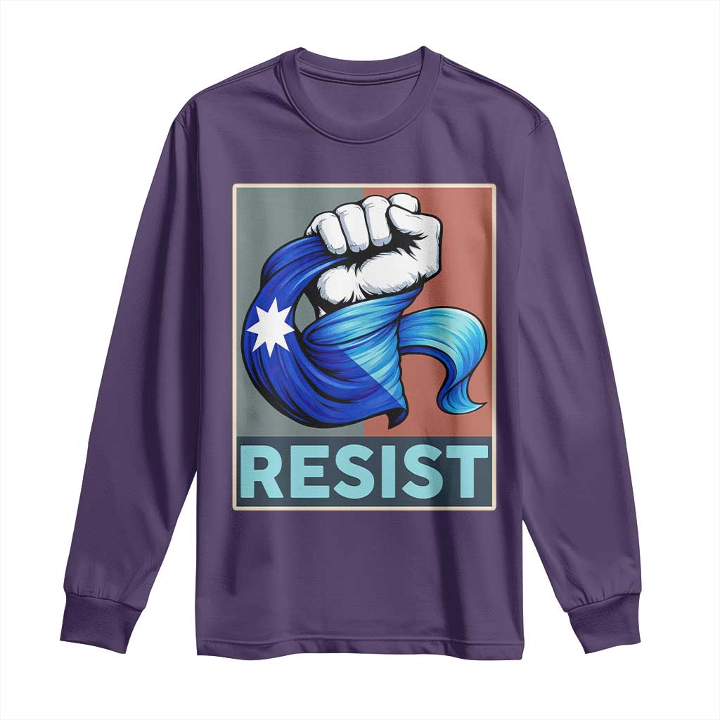 Minnesota Resist Ice Out Long Sleeve Shirt MM Support Gift TS12 Purple Print Your Wear