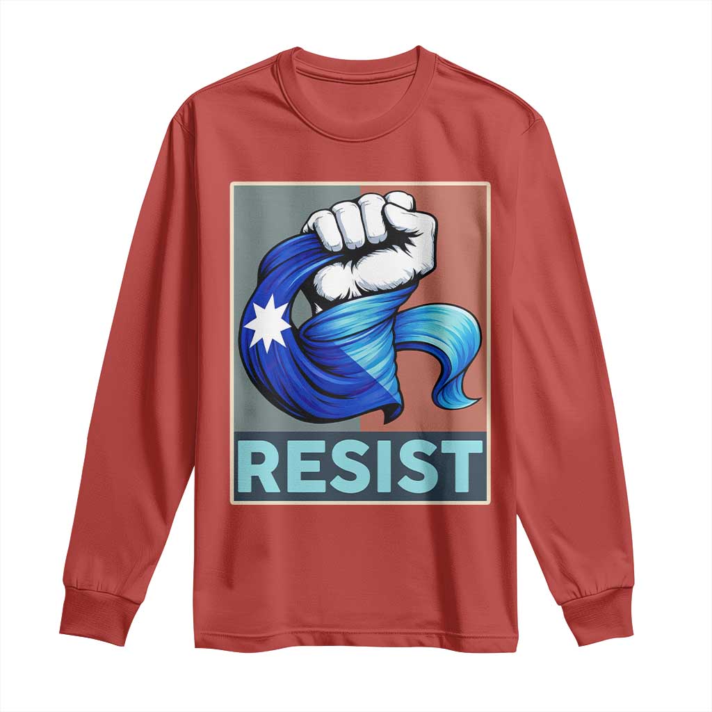 Minnesota Resist Ice Out Long Sleeve Shirt MM Support Gift TS12 Red Print Your Wear
