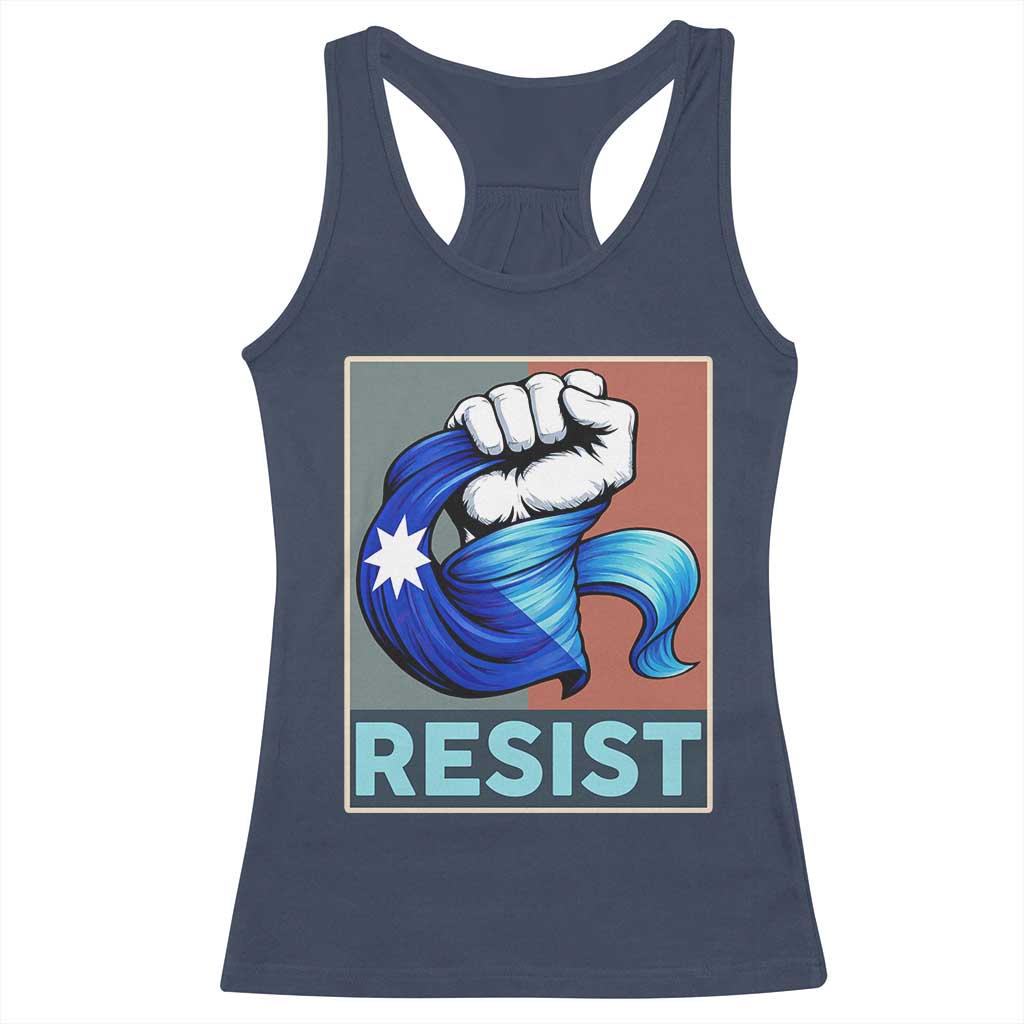 Minnesota Resist Ice Out Racerback Tank Top MM Support Gift TS12 Navy Print Your Wear