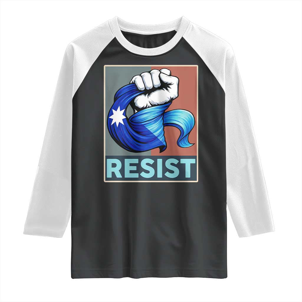 Minnesota Resist Ice Out Raglan Shirt MM Support Gift TS12 Black White Print Your Wear