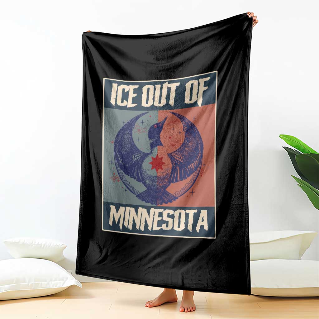 Ice Out Of Minnesota Throw Blanket Social Justice Solidarity TS12 Print Your Wear