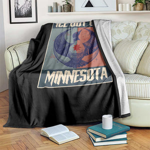 Ice Out Of Minnesota Throw Blanket Social Justice Solidarity TS12 Print Your Wear