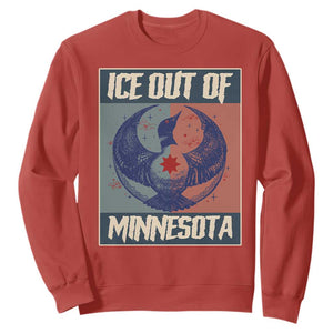Ice Out Of Minnesota Sweatshirt Social Justice Solidarity TS12 Red Print Your Wear