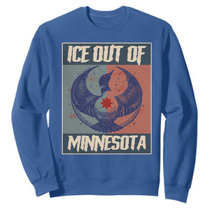 Ice Out Of Minnesota Sweatshirt Social Justice Solidarity TS12 Royal Blue Print Your Wear