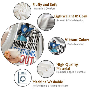 Minnesota Pride Common Loon Throw Blanket Stand With Minnesota Ice Out TS12 Print Your Wear