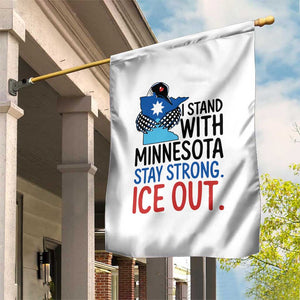 Minnesota Pride Common Loon Garden Flag Stand With Minnesota Ice Out TS12 Print Your Wear