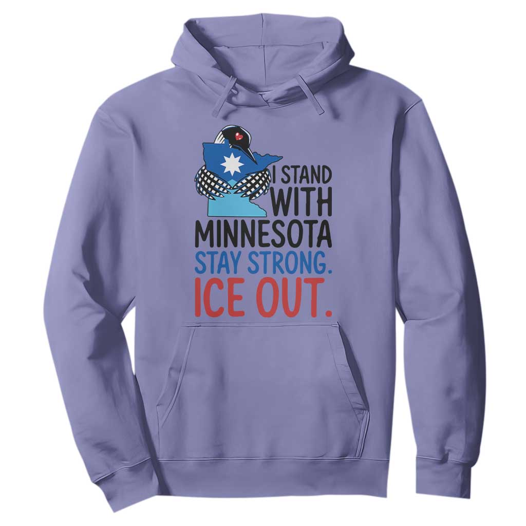 Minnesota Pride Common Loon Hoodie Stand With Minnesota Ice Out TS12 Violet Print Your Wear