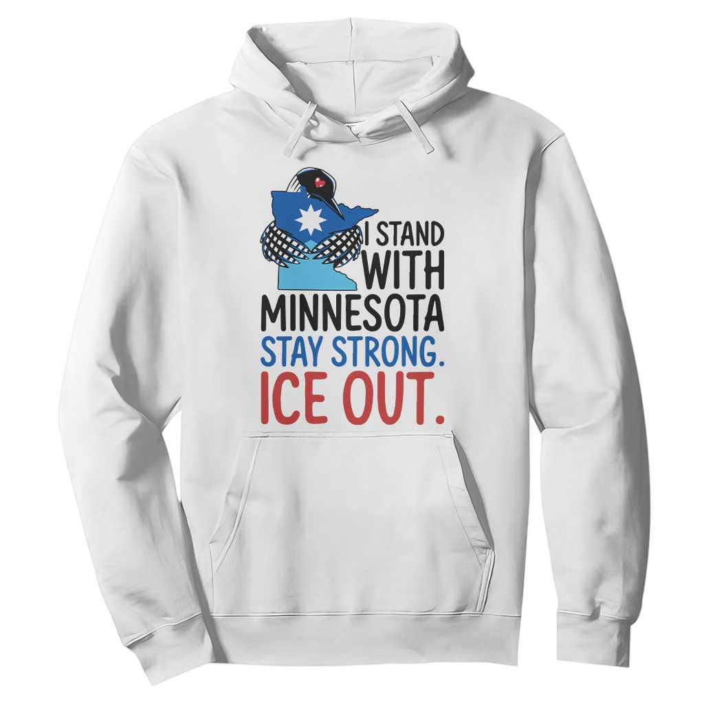 Minnesota Pride Common Loon Hoodie Stand With Minnesota Ice Out TS12 White Print Your Wear