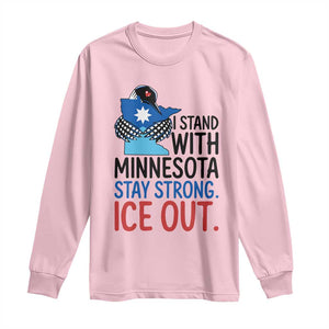 Minnesota Pride Common Loon Long Sleeve Shirt Stand With Minnesota Ice Out TS12 Light Pink Print Your Wear