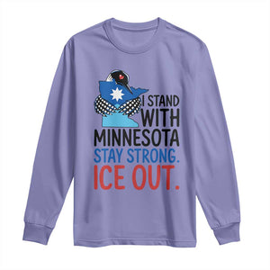 Minnesota Pride Common Loon Long Sleeve Shirt Stand With Minnesota Ice Out TS12 Violet Print Your Wear