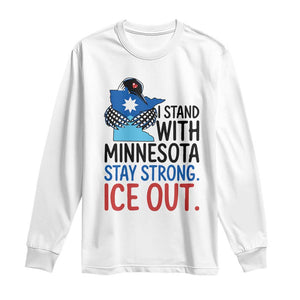 Minnesota Pride Common Loon Long Sleeve Shirt Stand With Minnesota Ice Out TS12 White Print Your Wear
