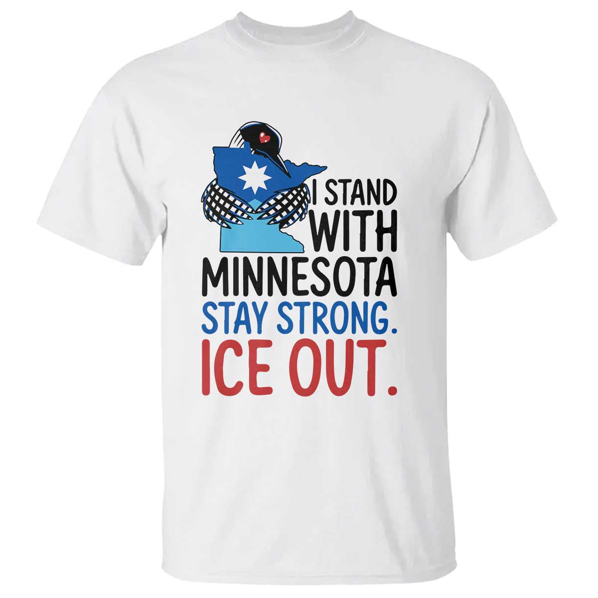 Minnesota Pride Common Loon T Shirt Stand With Minnesota Ice Out TS12 White Print Your Wear