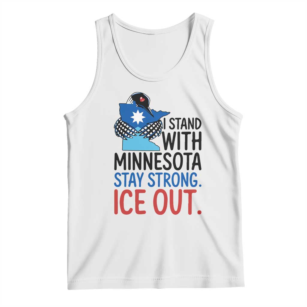 Minnesota Pride Common Loon Tank Top Stand With Minnesota Ice Out TS12 White Print Your Wear