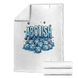 Abolish Ice Throw Blanket Minnesota Resistance Protest TS12 White Print Your Wear