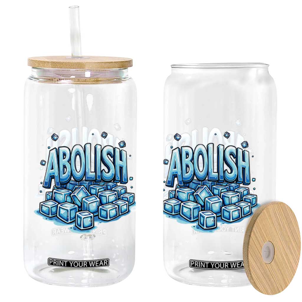 Abolish Ice Glass Can Minnesota Resistance Protest TS12 Print Your Wear