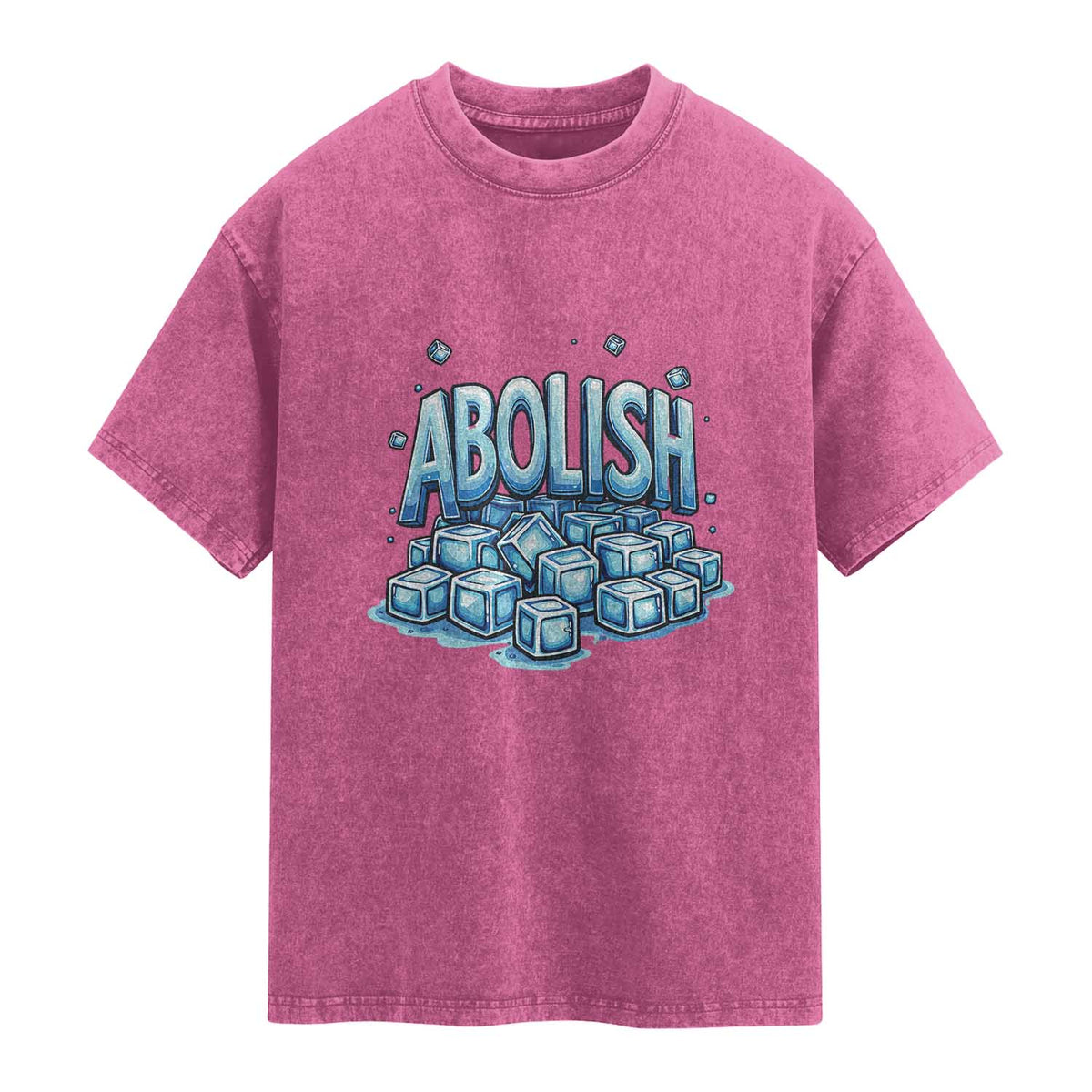Abolish Ice Washed Cotton T-Shirt Minnesota Resistance Protest