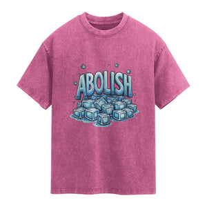 Abolish Ice Washed Cotton T-Shirt Minnesota Resistance Protest