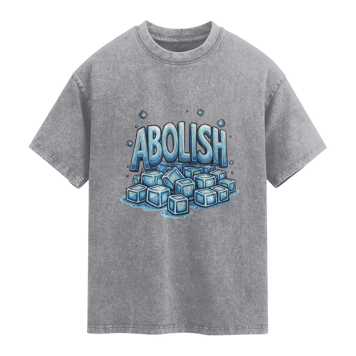 Abolish Ice Washed Cotton T-Shirt Minnesota Resistance Protest