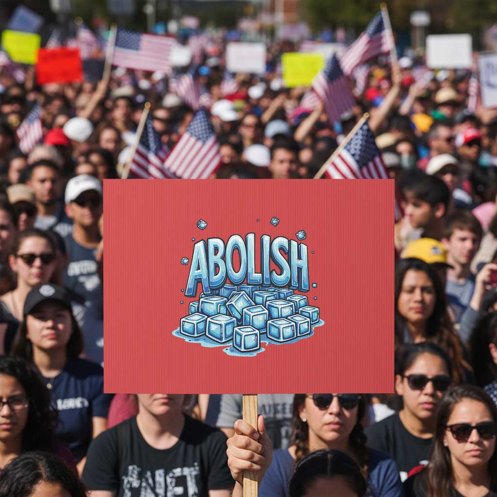 Abolish Ice Protest Sign Minnesota Resistance Protest TS12 Horizontal 18