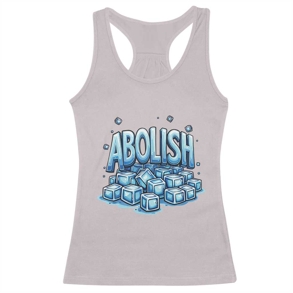 Abolish Ice Racerback Tank Top Minnesota Resistance Protest TS12 Ice Gray Print Your Wear