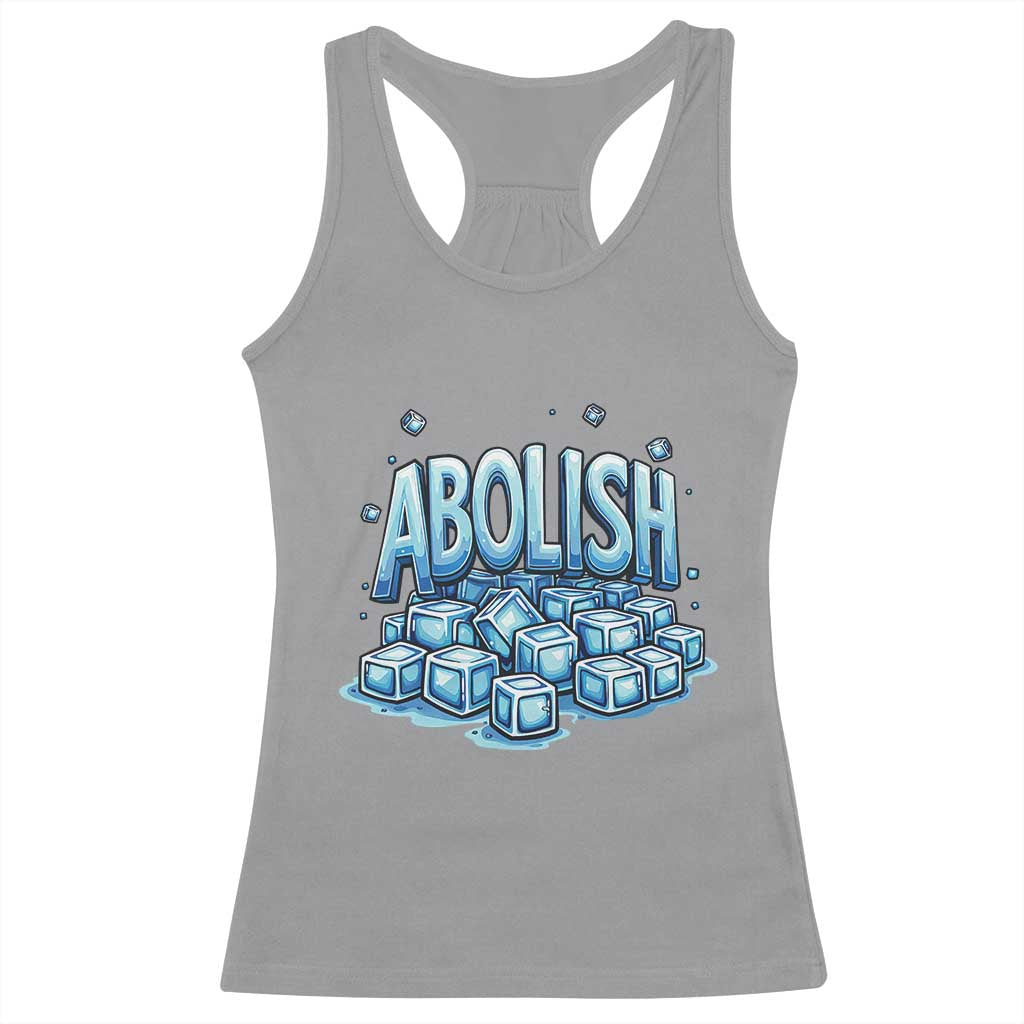 Abolish Ice Racerback Tank Top Minnesota Resistance Protest TS12 Sport Gray Print Your Wear