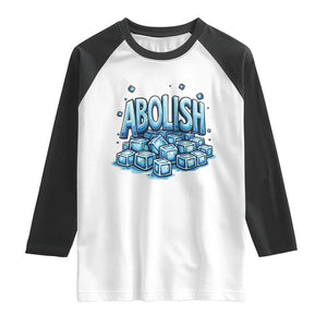 Abolish Ice Raglan Shirt Minnesota Resistance Protest TS12 White Black Print Your Wear
