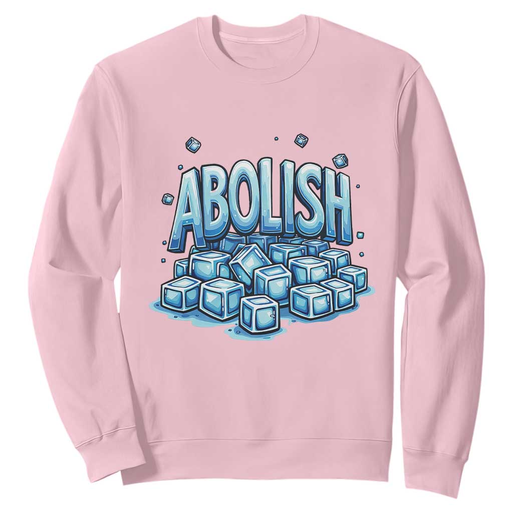Abolish Ice Sweatshirt Minnesota Resistance Protest TS12 Light Pink Print Your Wear