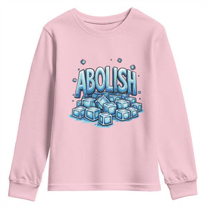 Abolish Ice Youth Sweatshirt Minnesota Resistance Protest TS12 Light Pink Print Your Wear