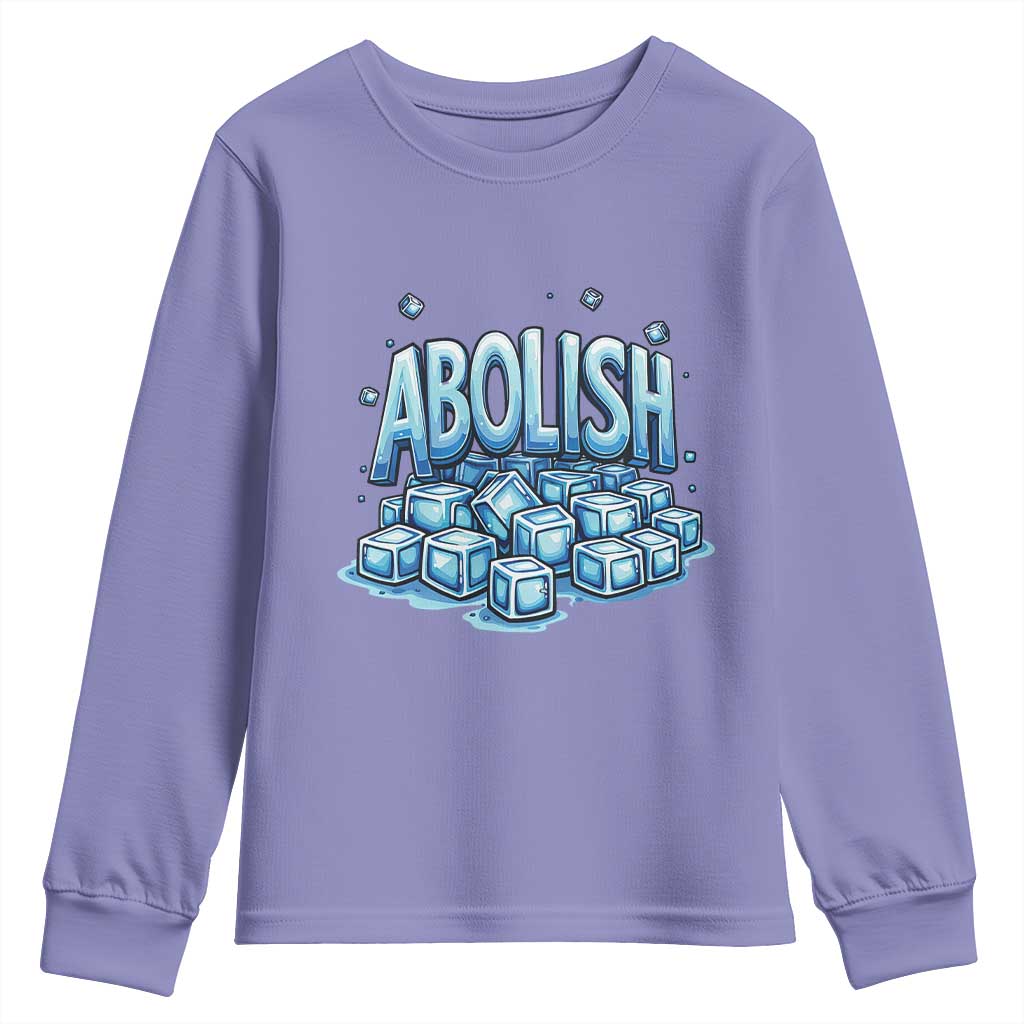 Abolish Ice Youth Sweatshirt Minnesota Resistance Protest TS12 Violet Print Your Wear