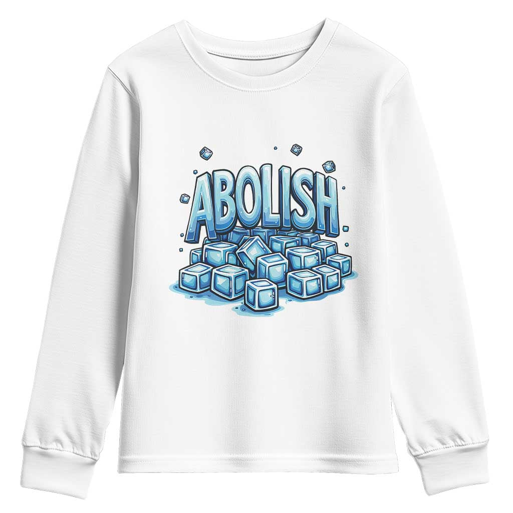 Abolish Ice Youth Sweatshirt Minnesota Resistance Protest TS12 White Print Your Wear