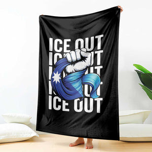 Minnesota Ice Out Throw Blanket Anti Ice Movement Protest TS12 Print Your Wear