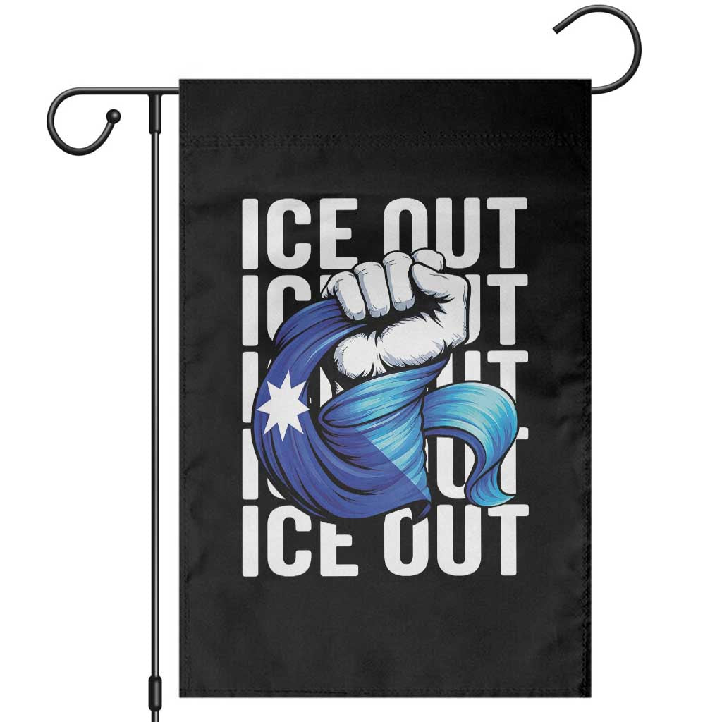 Minnesota Ice Out Garden Flag Anti Ice Movement Protest TS12 Black Print Your Wear