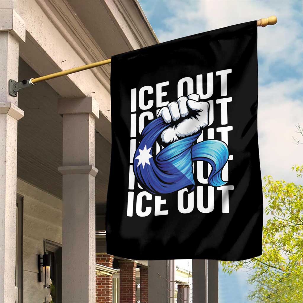 Minnesota Ice Out Garden Flag Anti Ice Movement Protest TS12 Print Your Wear