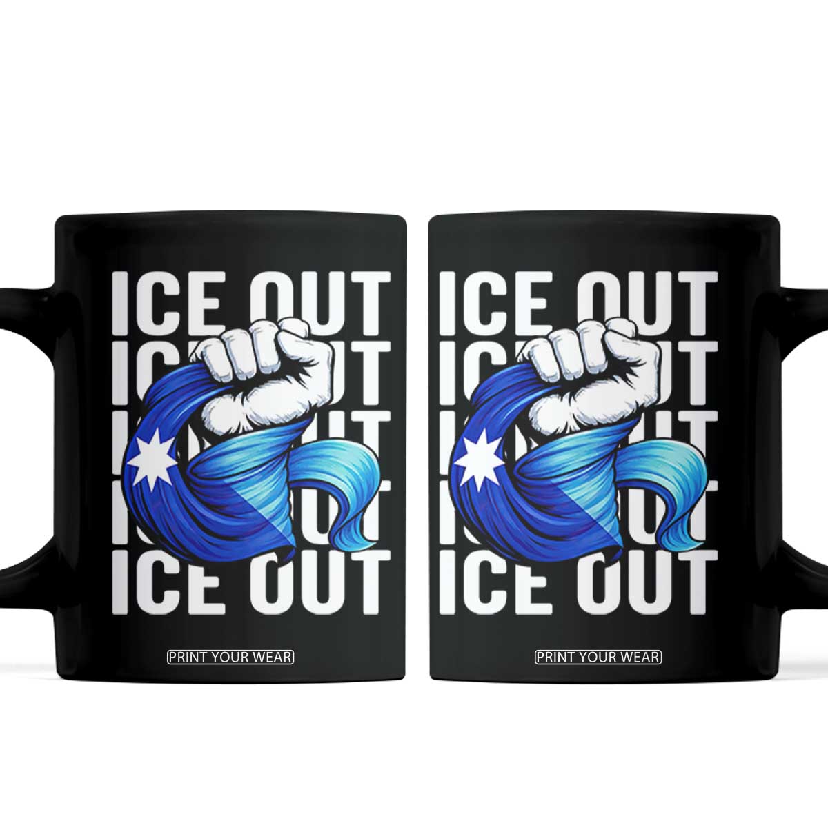 Minnesota Ice Out Coffee Mug Anti Ice Movement Protest TS12 Black Print Your Wear