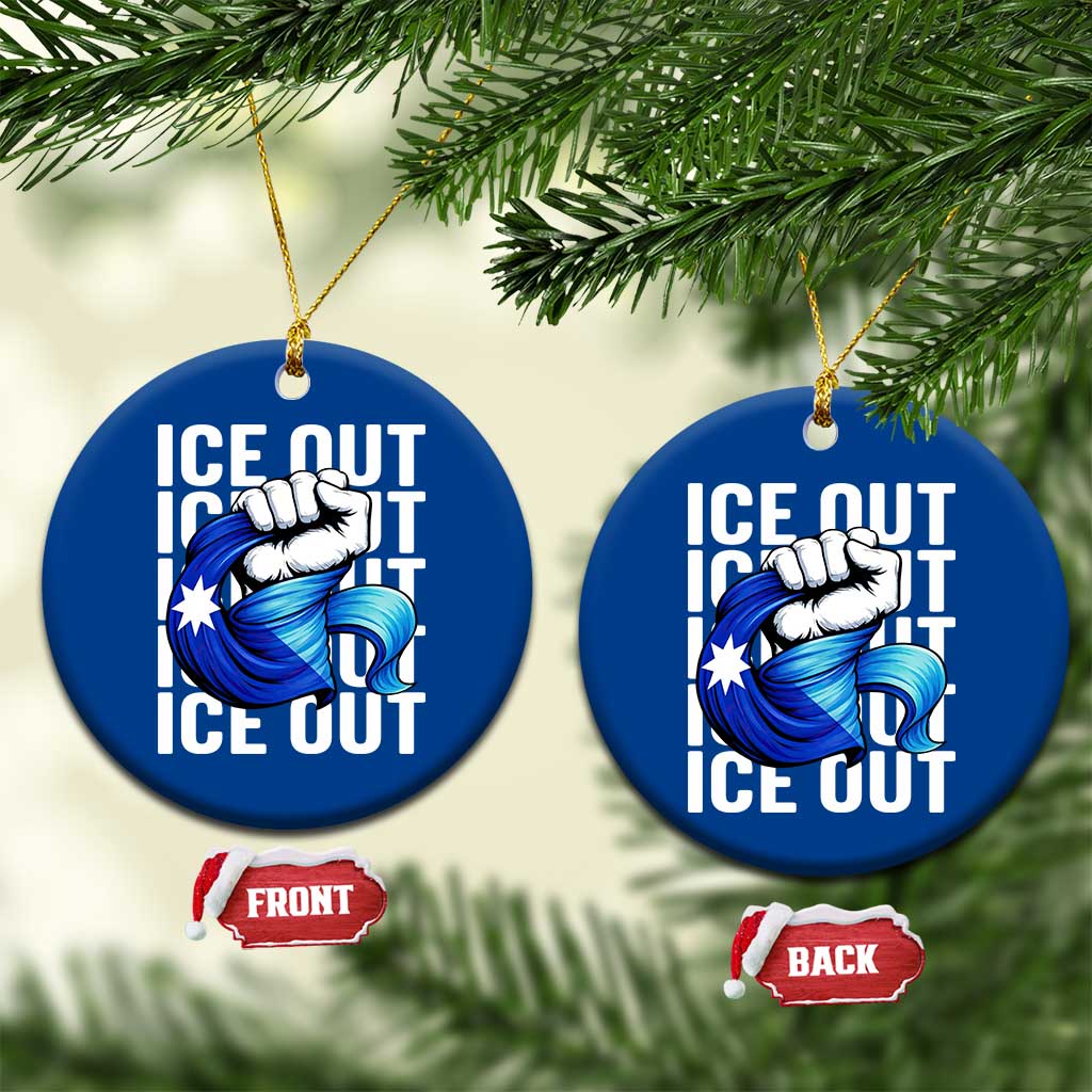 Minnesota Ice Out Ceramic Ornament Anti Ice Movement Protest TS12 1pc Blue Print Your Wear