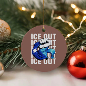 Minnesota Ice Out Ceramic Ornament Anti Ice Movement Protest TS12 1pc Mocha Print Your Wear