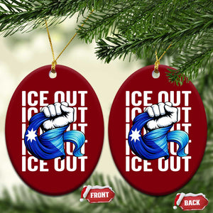 Minnesota Ice Out Ceramic Ornament Anti Ice Movement Protest TS12 Print Your Wear