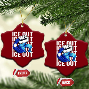 Minnesota Ice Out Ceramic Ornament Anti Ice Movement Protest TS12 Print Your Wear