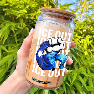 Minnesota Ice Out Glass Can Anti Ice Movement Protest TS12 Black Print Your Wear