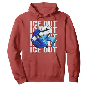 Minnesota Ice Out Hoodie Anti Ice Movement Protest TS12 Red Print Your Wear