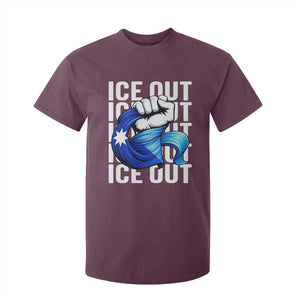 Minnesota Ice Out T Shirt For Kid Anti Ice Movement Protest TS12 Maroon Print Your Wear