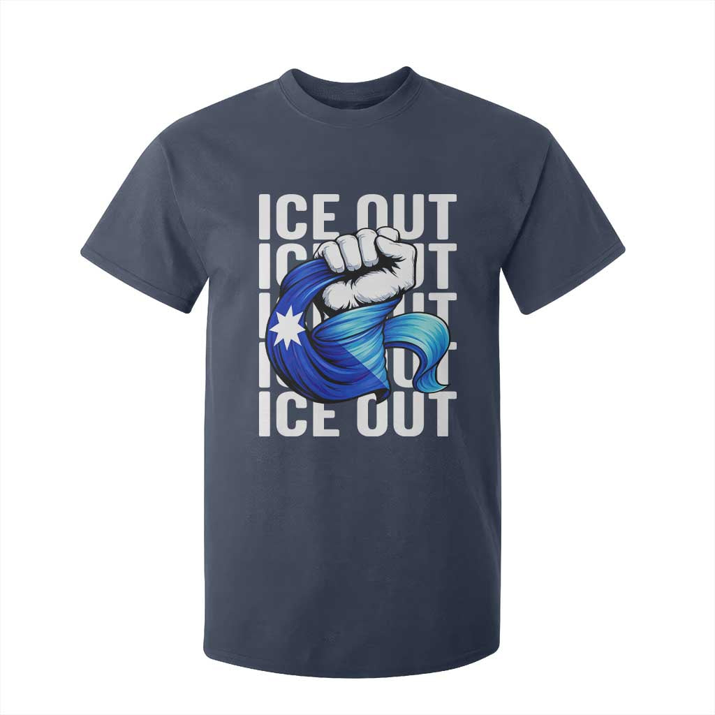Minnesota Ice Out T Shirt For Kid Anti Ice Movement Protest TS12 Navy Print Your Wear